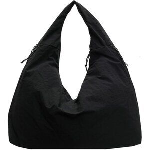 Slouchy Nylon Hobo Bags Women Underarm Shoulder Bag Crescent Crossbody Purses Tr